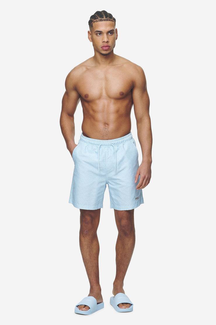 Pegador Kempton Monogram Swim Shorts Baby Blue Limitierter Zeitrabatt