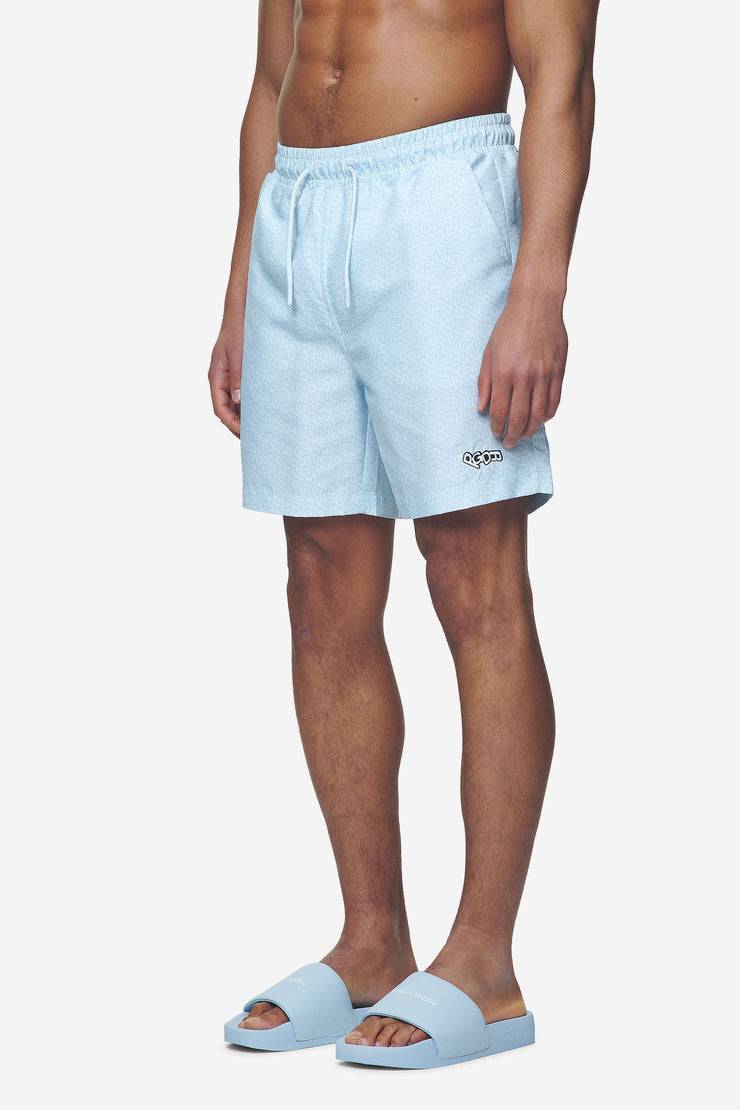 Pegador Kempton Monogram Swim Shorts Baby Blue Limitierter Zeitrabatt