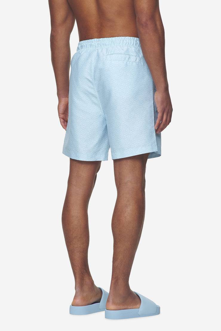 Pegador Kempton Monogram Swim Shorts Baby Blue Limitierter Zeitrabatt