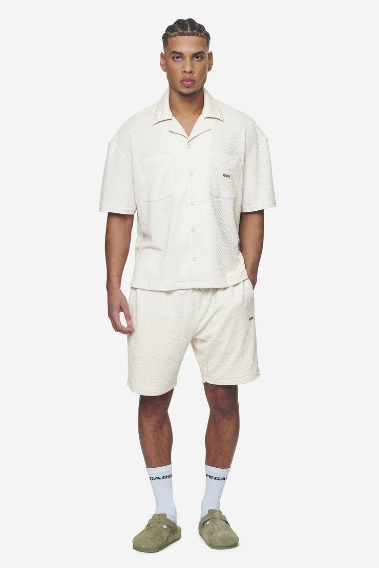 Pegador Wyton Structured Summer Shirt Salty Cream Preisnachlass