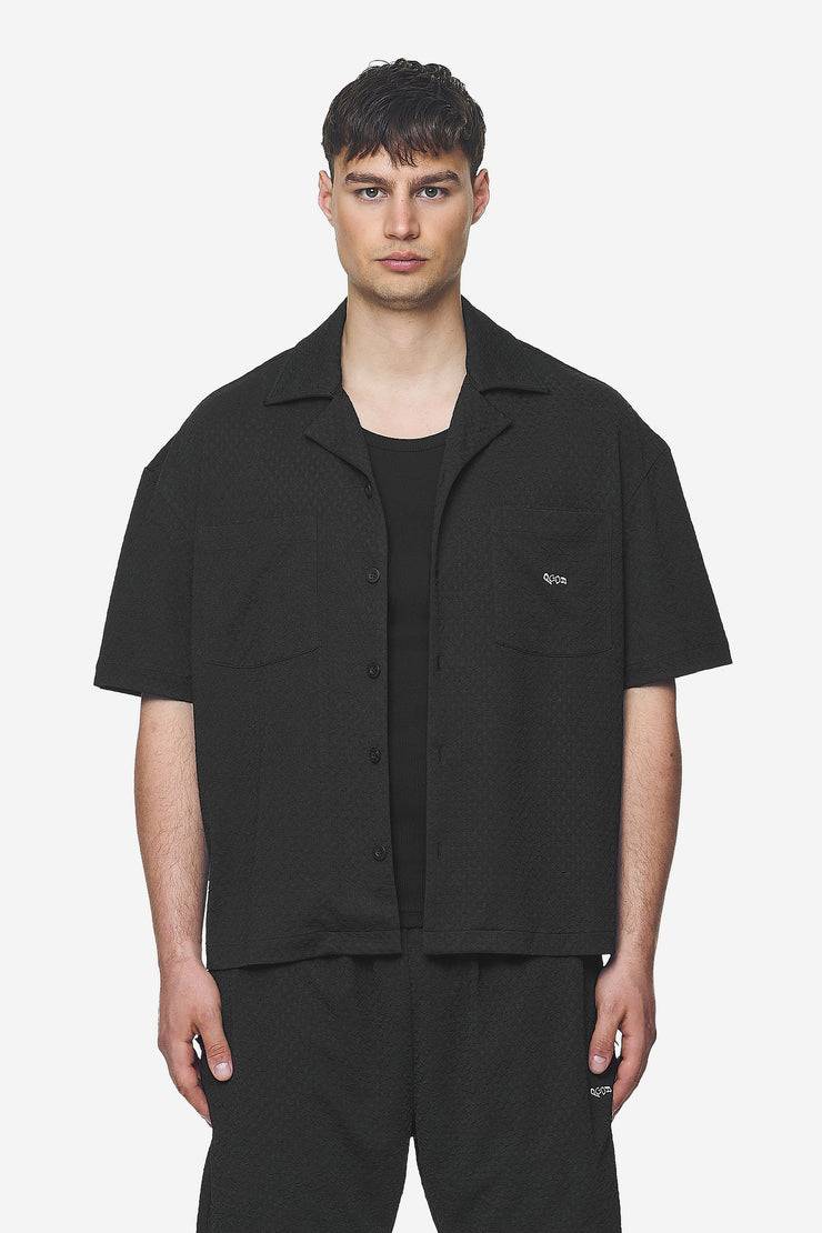 Pegador Wyton Structured Summer Shirt Black Saisonschlussverkauf
