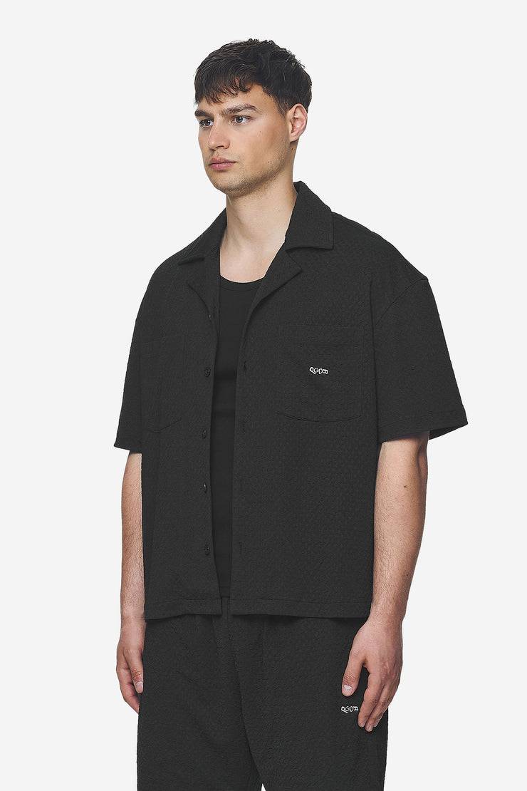 Pegador Wyton Structured Summer Shirt Black Saisonschlussverkauf