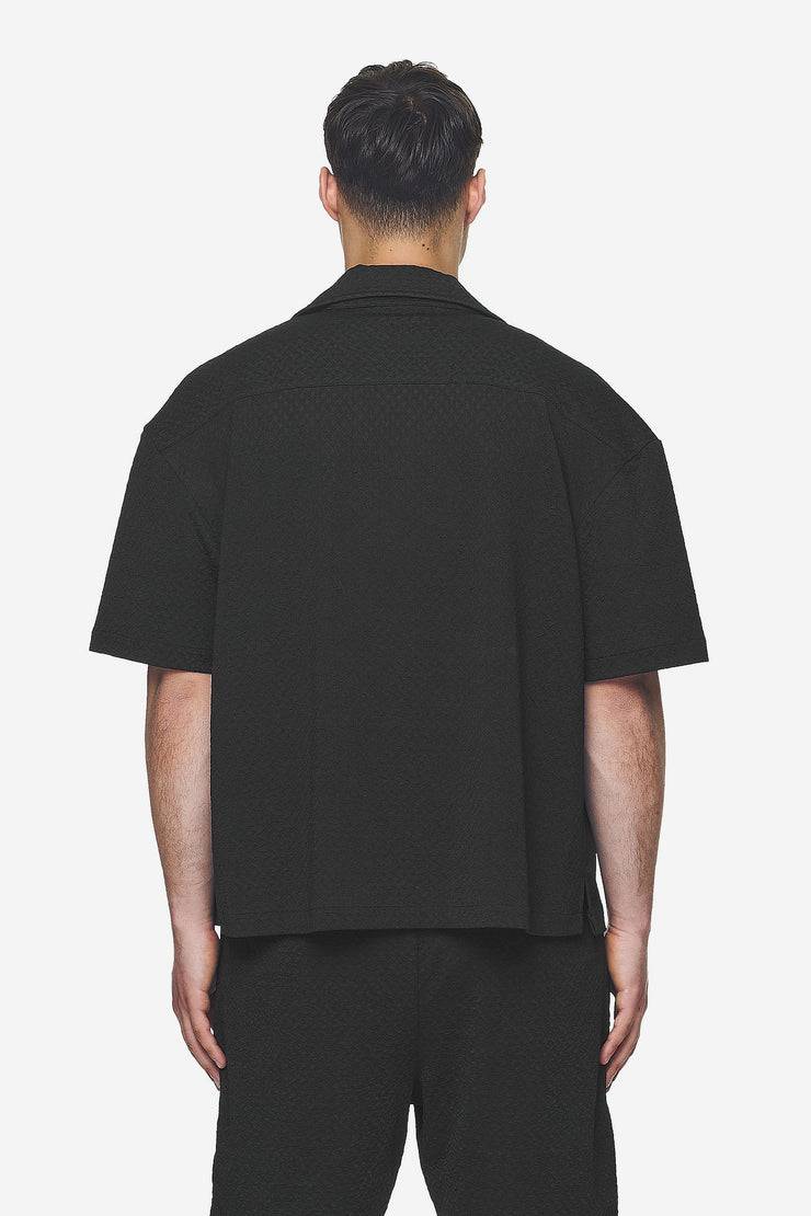 Pegador Wyton Structured Summer Shirt Black Saisonschlussverkauf