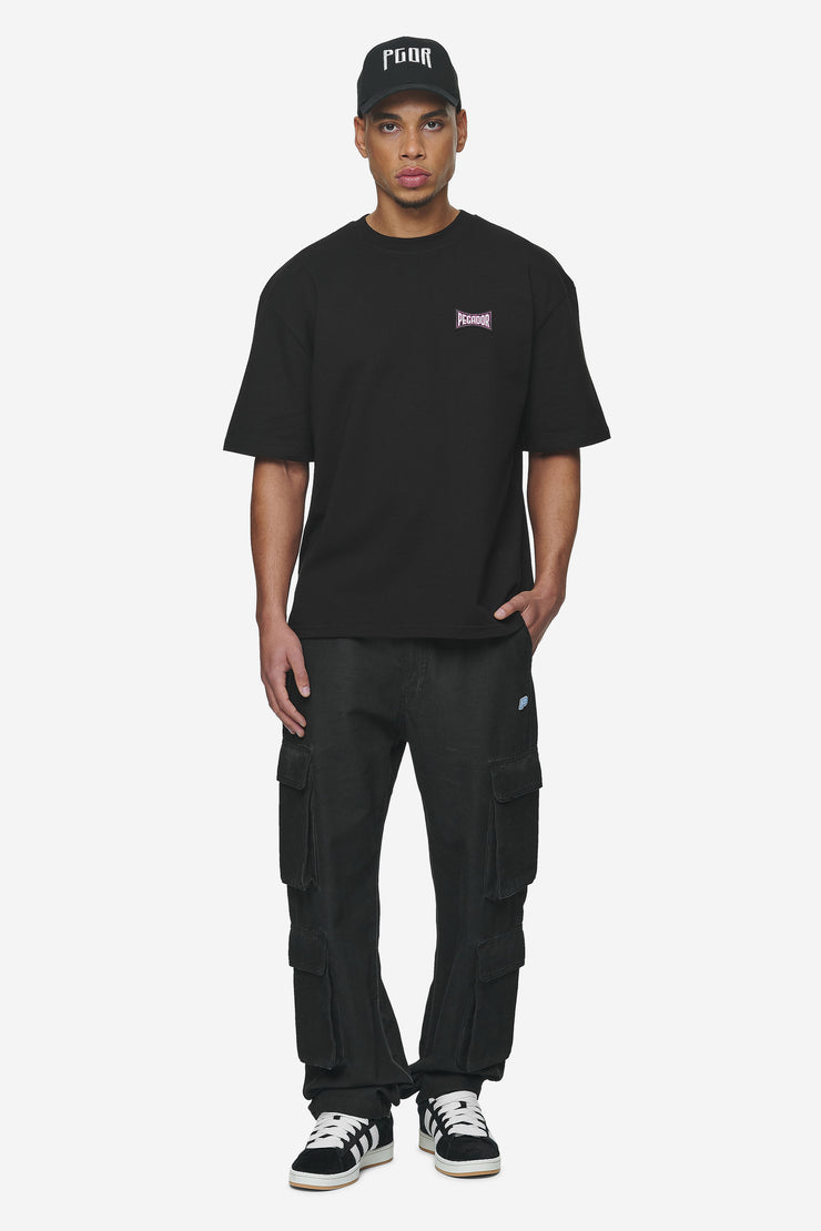 Pegador Preto Wide Cargo Pants Dyed Black Weihnachtsangebot