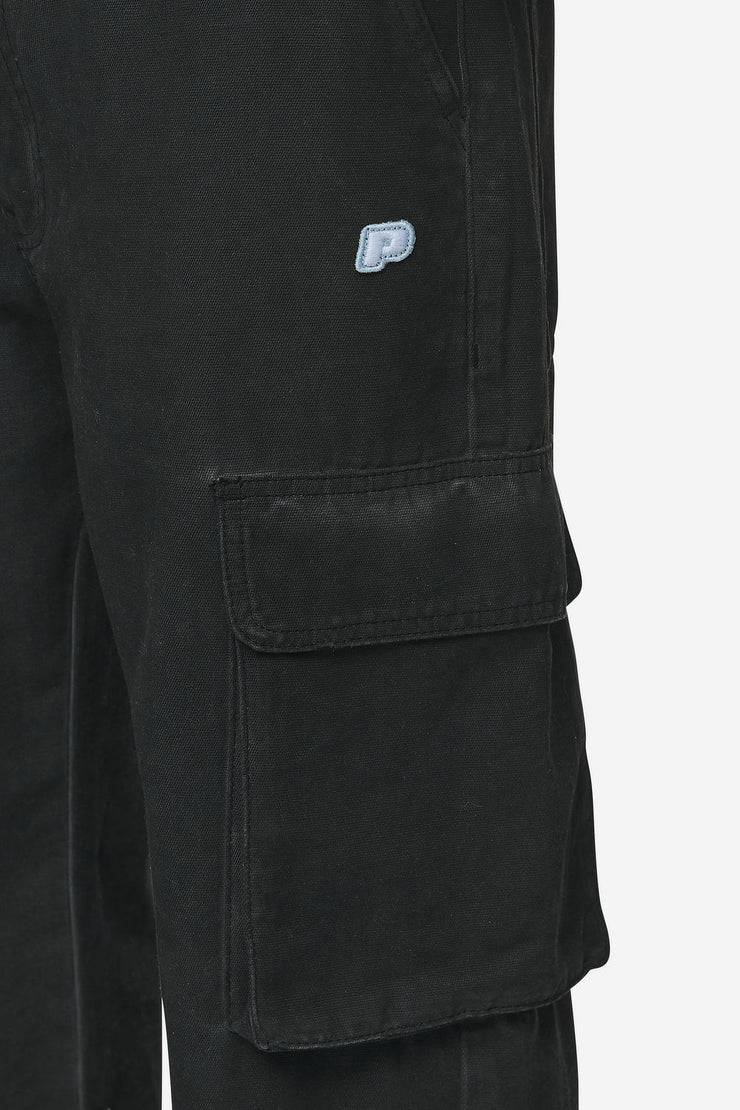 Pegador Preto Wide Cargo Pants Dyed Black Weihnachtsangebot