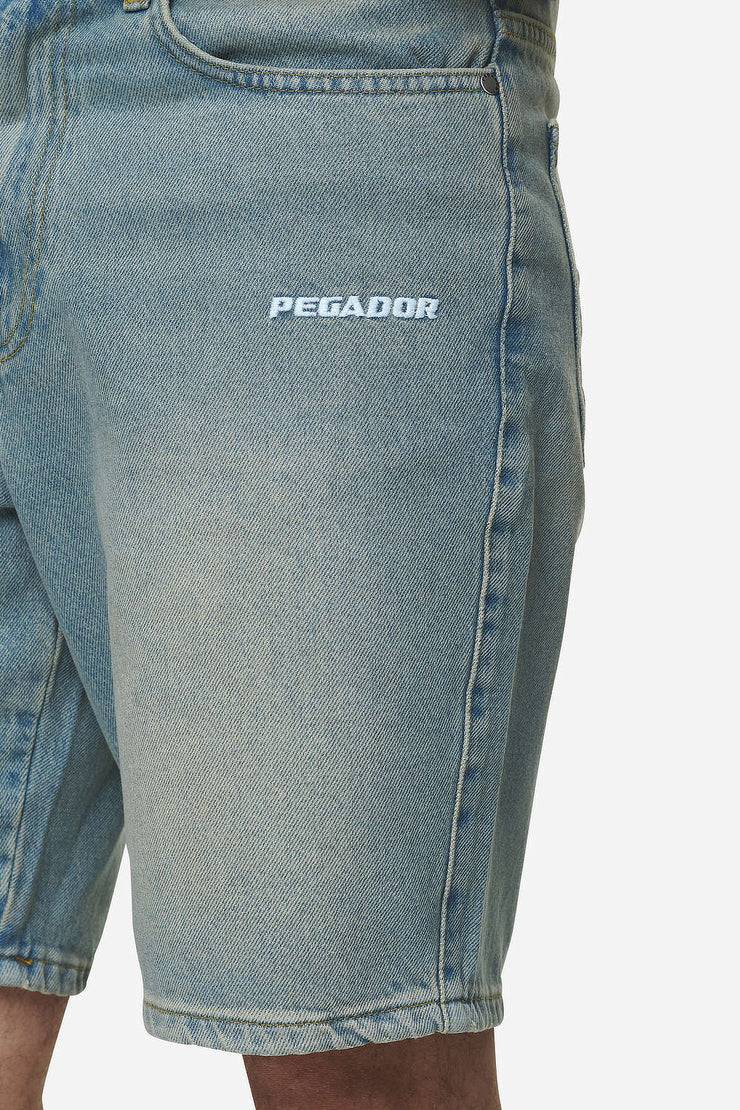 Pegador Earl Jeans Shorts Washed Vintage Blue Vatertagsangebot