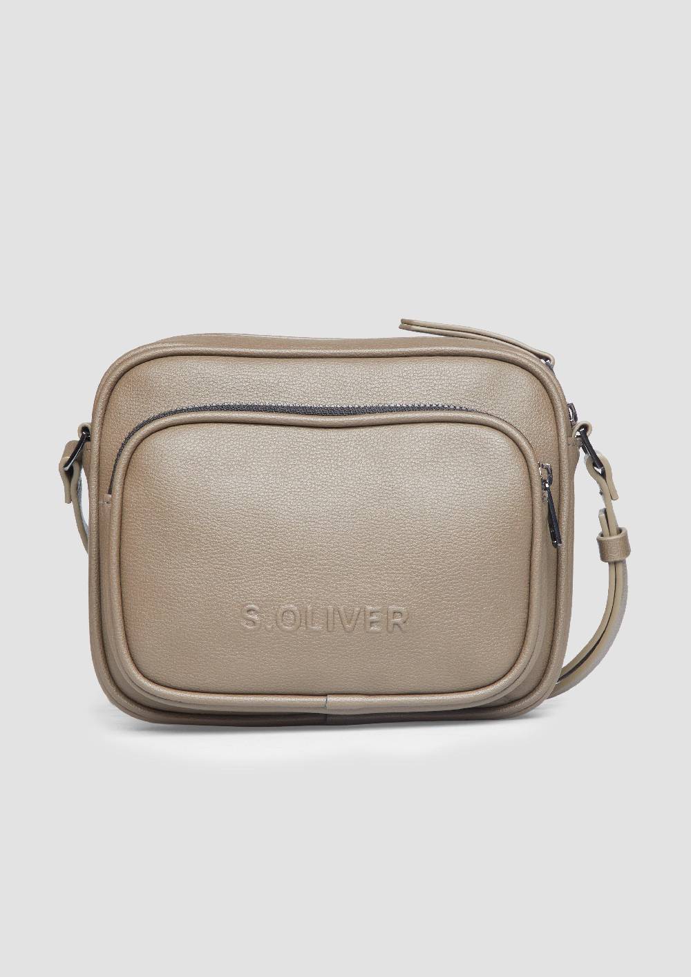 s.Oliver Große Camera-Bag in Leder-Optik Sonderangebot