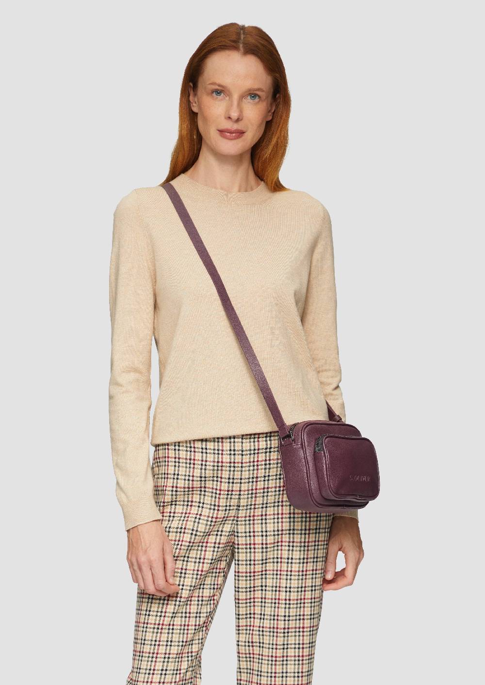 s.Oliver Große Camera-Bag in Leder-Optik Rabatt