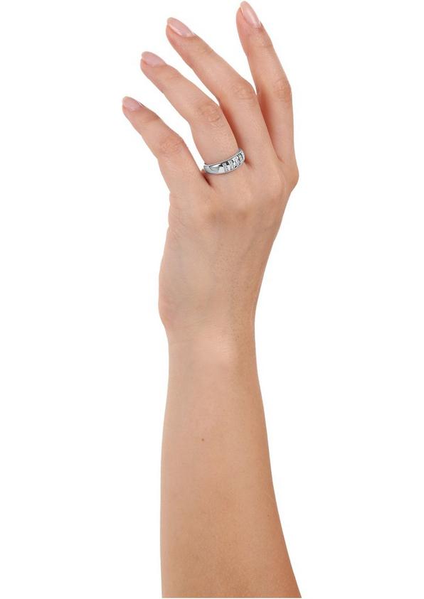 s.Oliver Silber-Ring mit Zirkonia-Steinen Black Friday