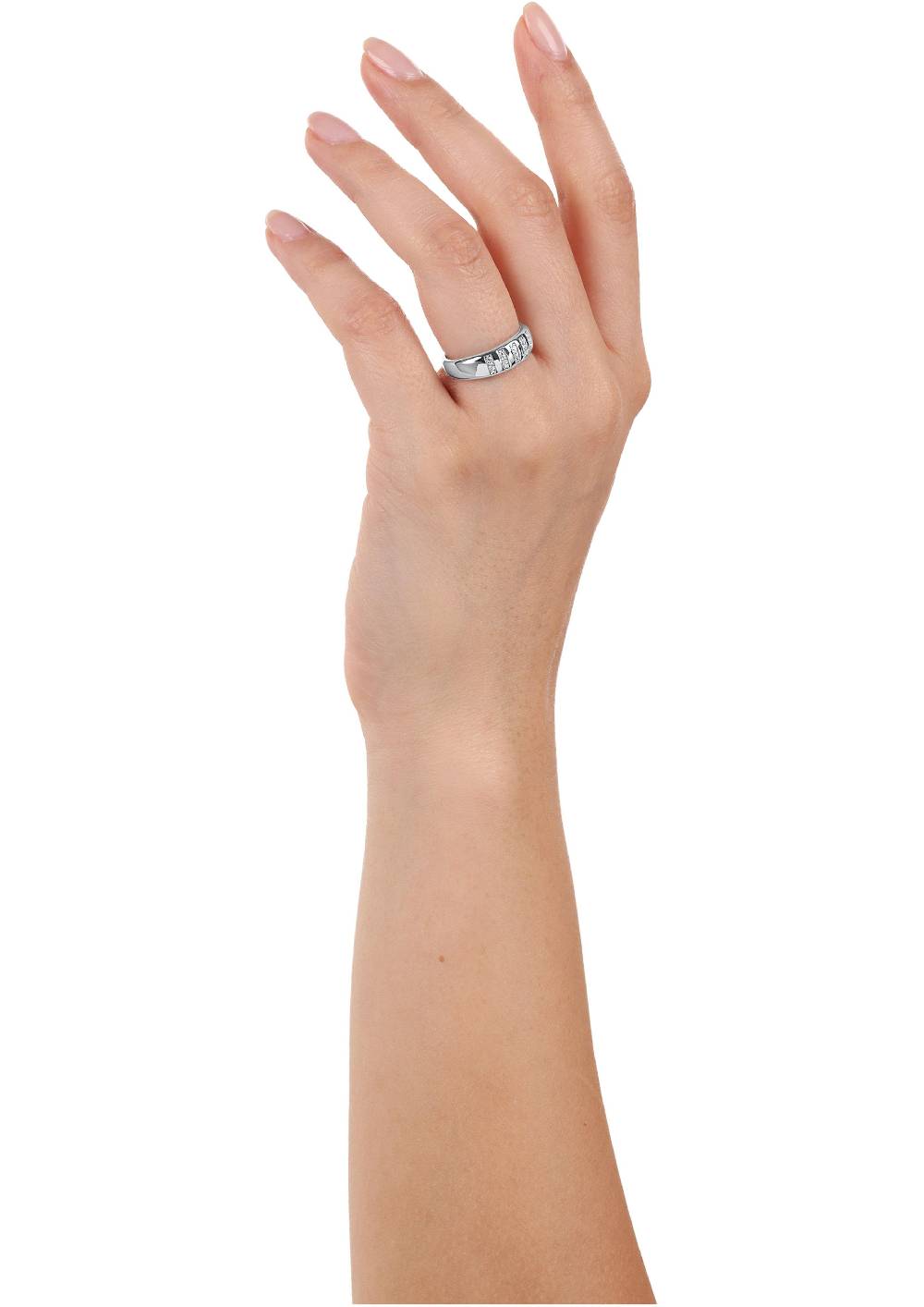 s.Oliver Silber-Ring mit Zirkonia-Steinen Black Friday