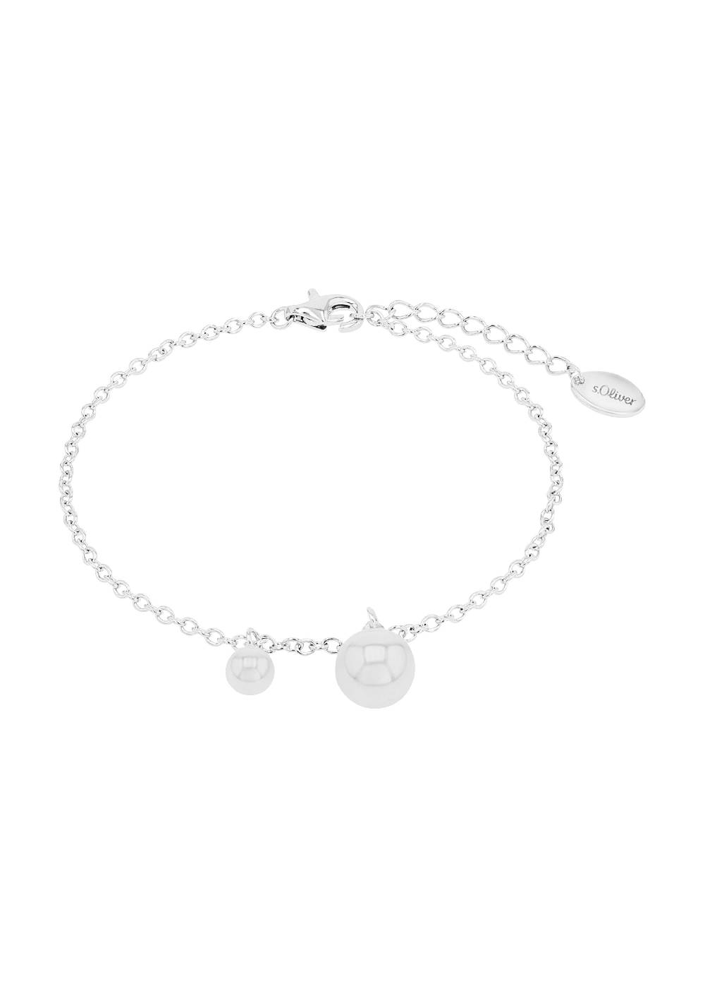 s.Oliver Silber-Armkette mit Zirkonia-Anhängern Neueste Stile
