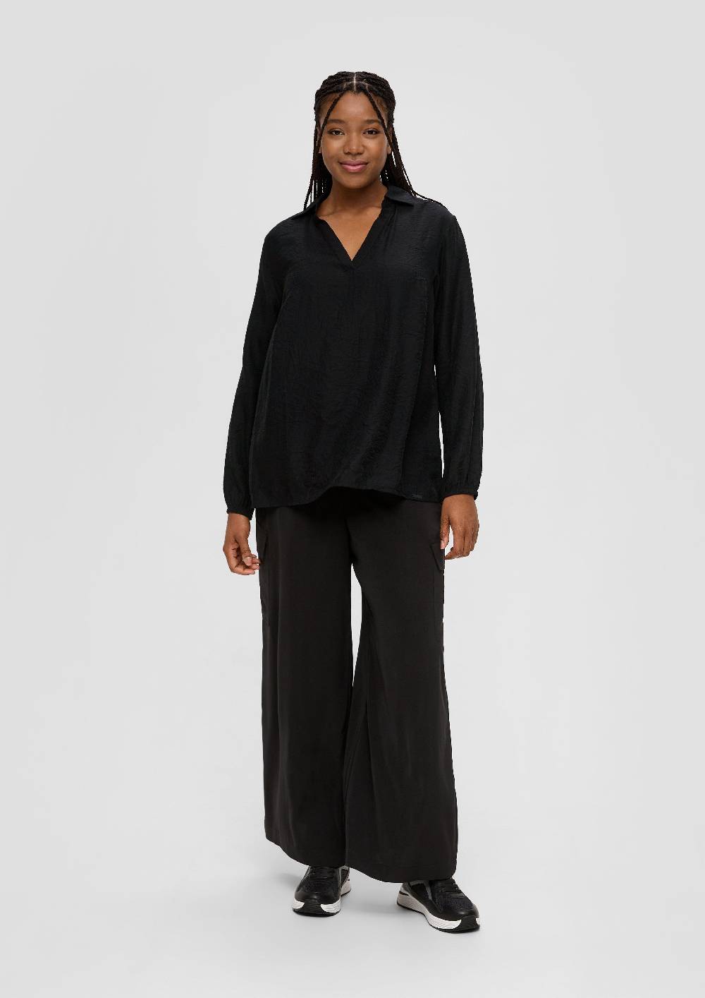 s.Oliver Hemdbluse mit Dobby-Struktur zollfrei