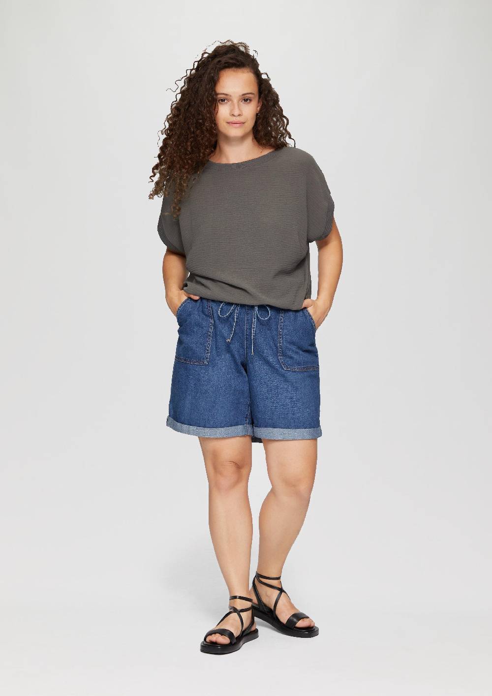 s.Oliver Materialmix-T-Shirt im Loose Fit Outlet
