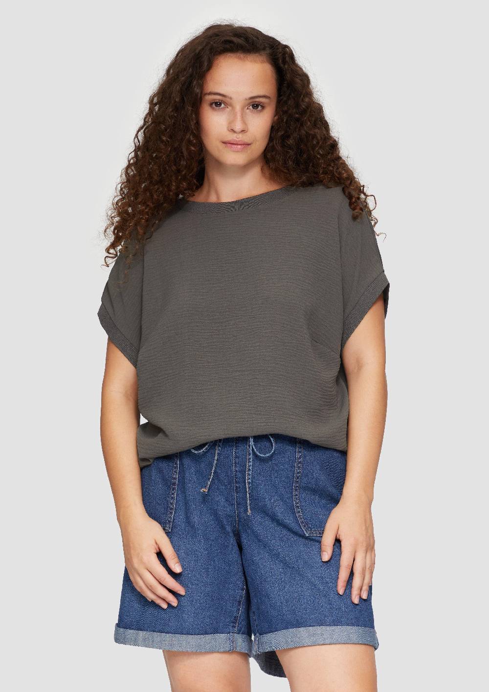 s.Oliver Materialmix-T-Shirt im Loose Fit Outlet