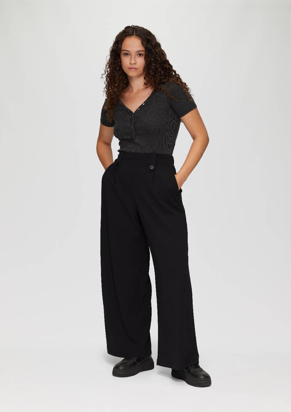 s.Oliver Crêpe-Hose im Relaxed Fit mit Wide Leg Hotsell