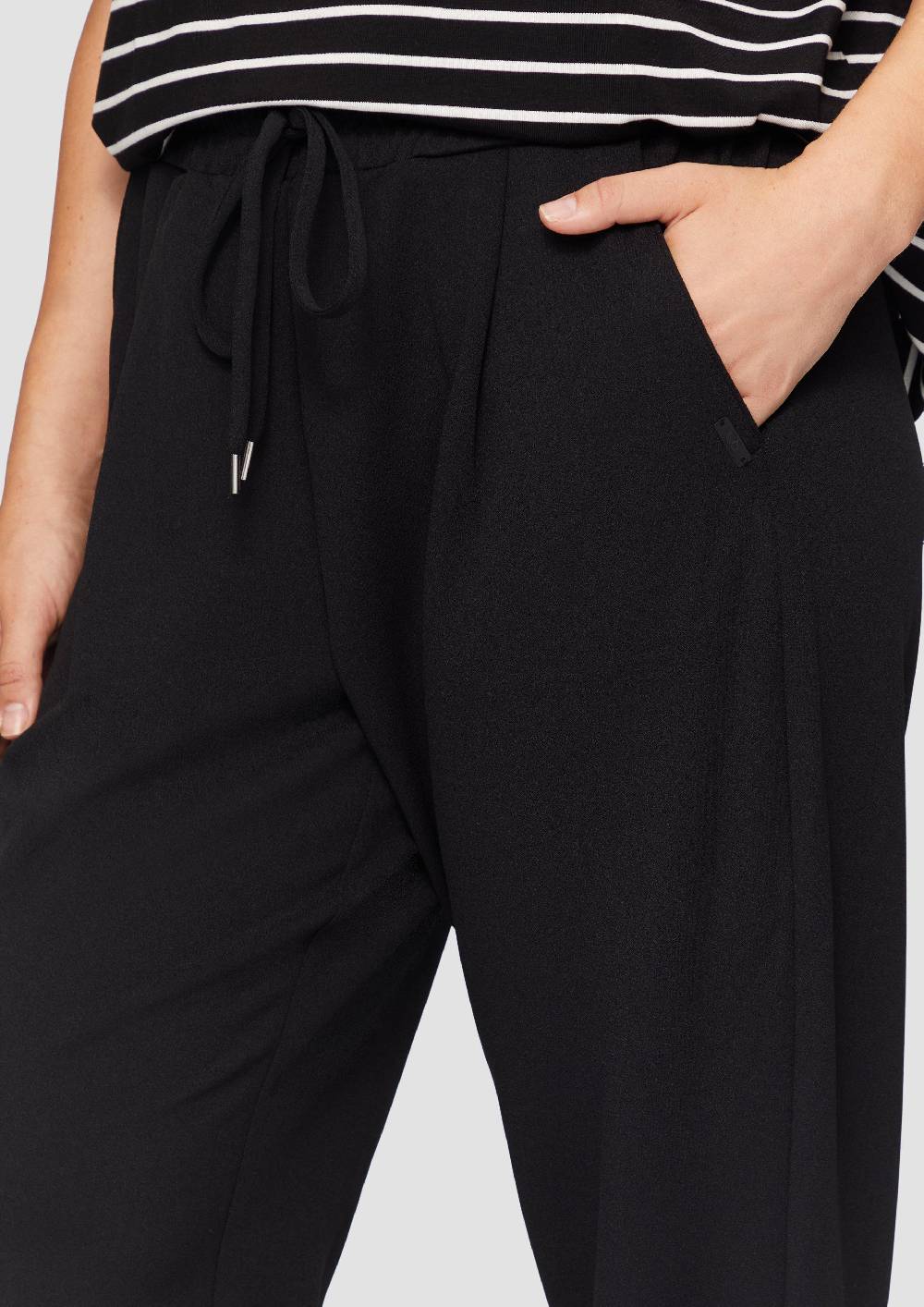 s.Oliver Jogpants aus Interlock-Crêpe Schlussverkauf