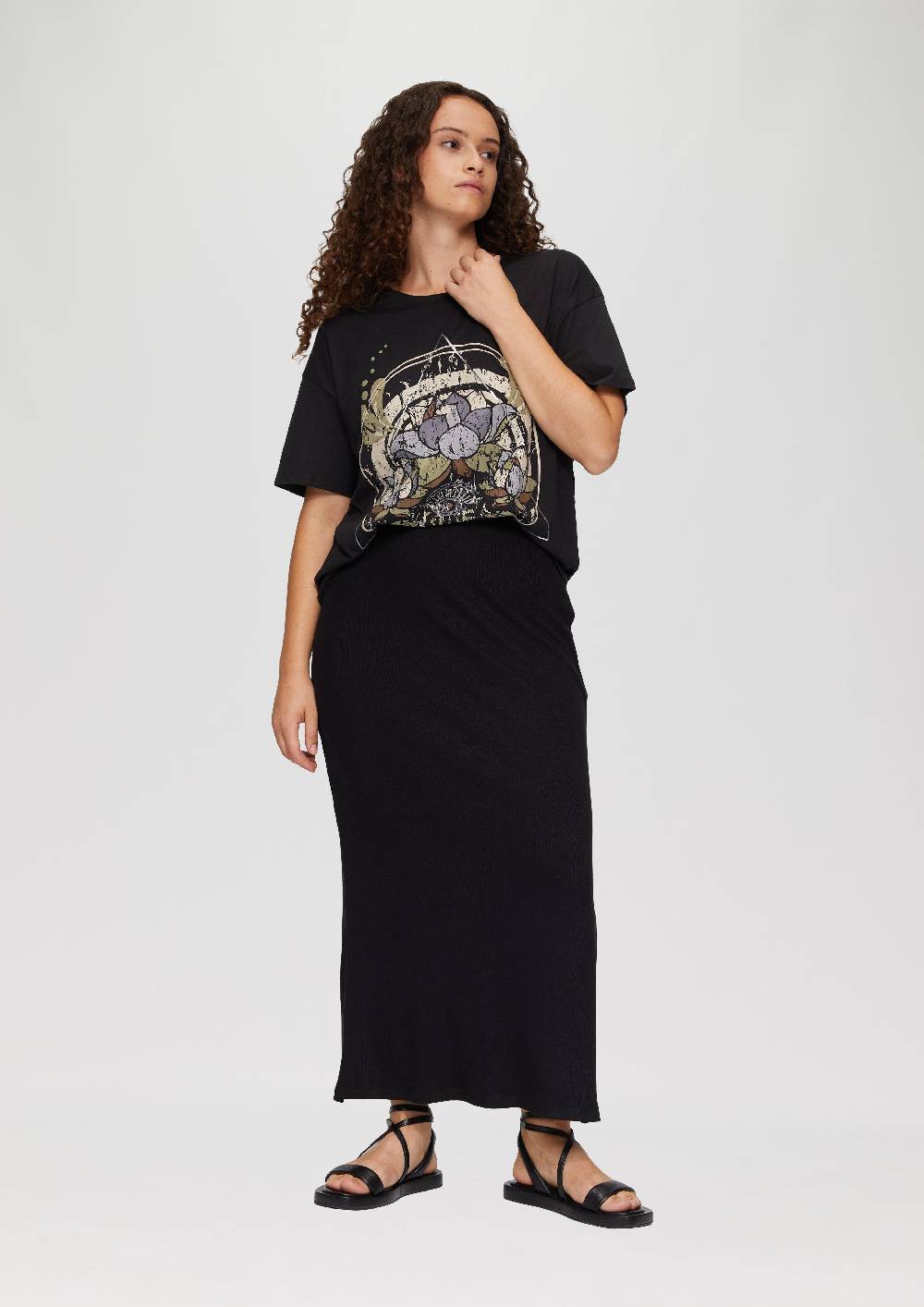 s.Oliver Print-T-Shirt mit überschnittenen Schultern Meist gekauft