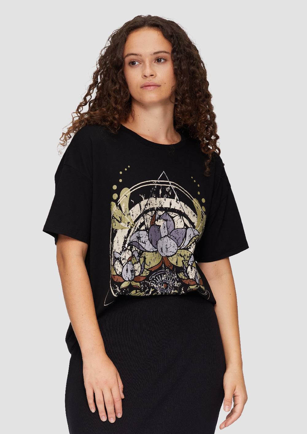 s.Oliver Print-T-Shirt mit überschnittenen Schultern Meist gekauft