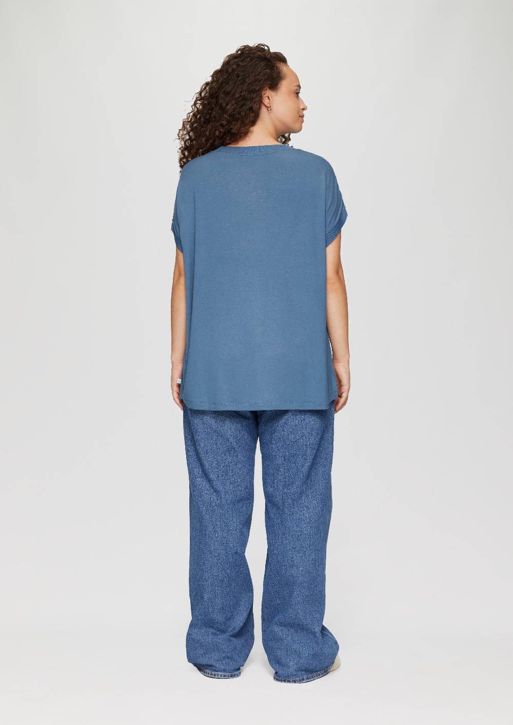 s.Oliver Materialmix-T-Shirt im Loose Fit Kostenloser Versand