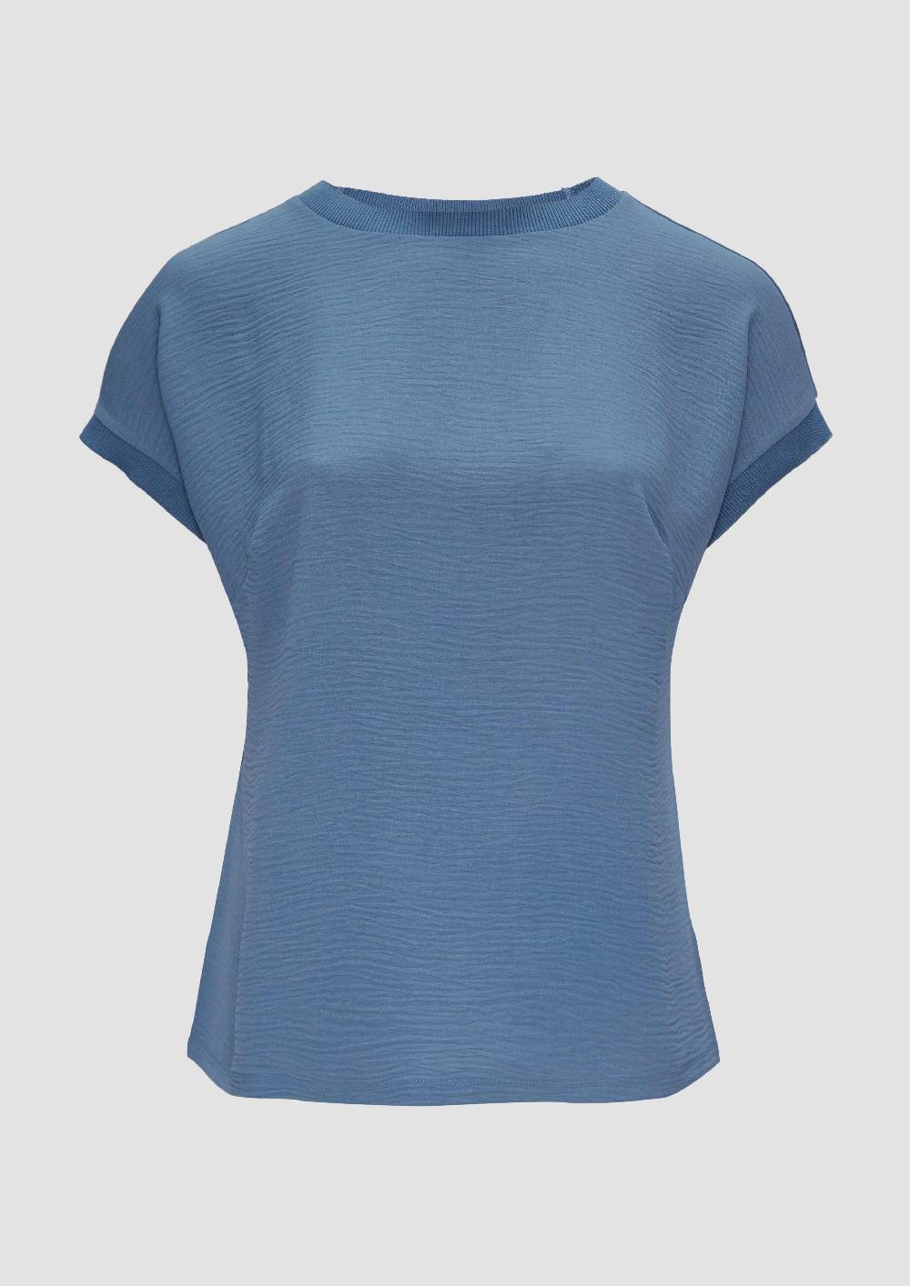 s.Oliver Materialmix-T-Shirt im Loose Fit Kostenloser Versand