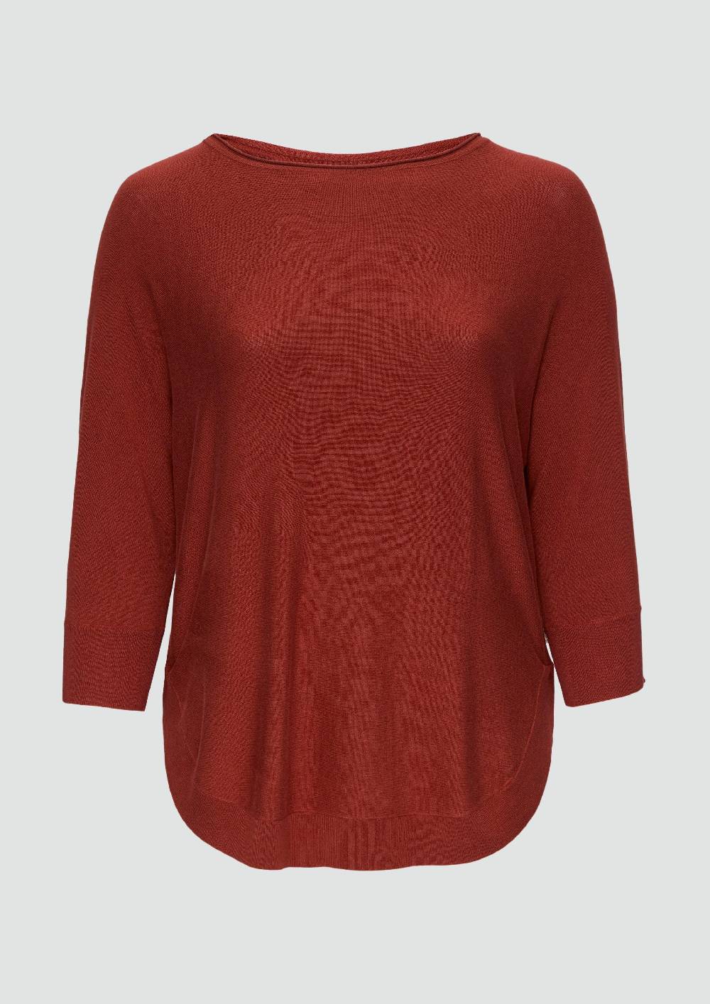 s.Oliver Viskosemix-Pullover mit Fledermausärmeln Günstig kaufen