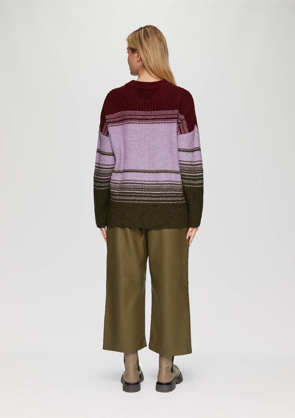 s.Oliver Gestreifter Strickpullover im Relaxed Fit Weihnachtsangebot