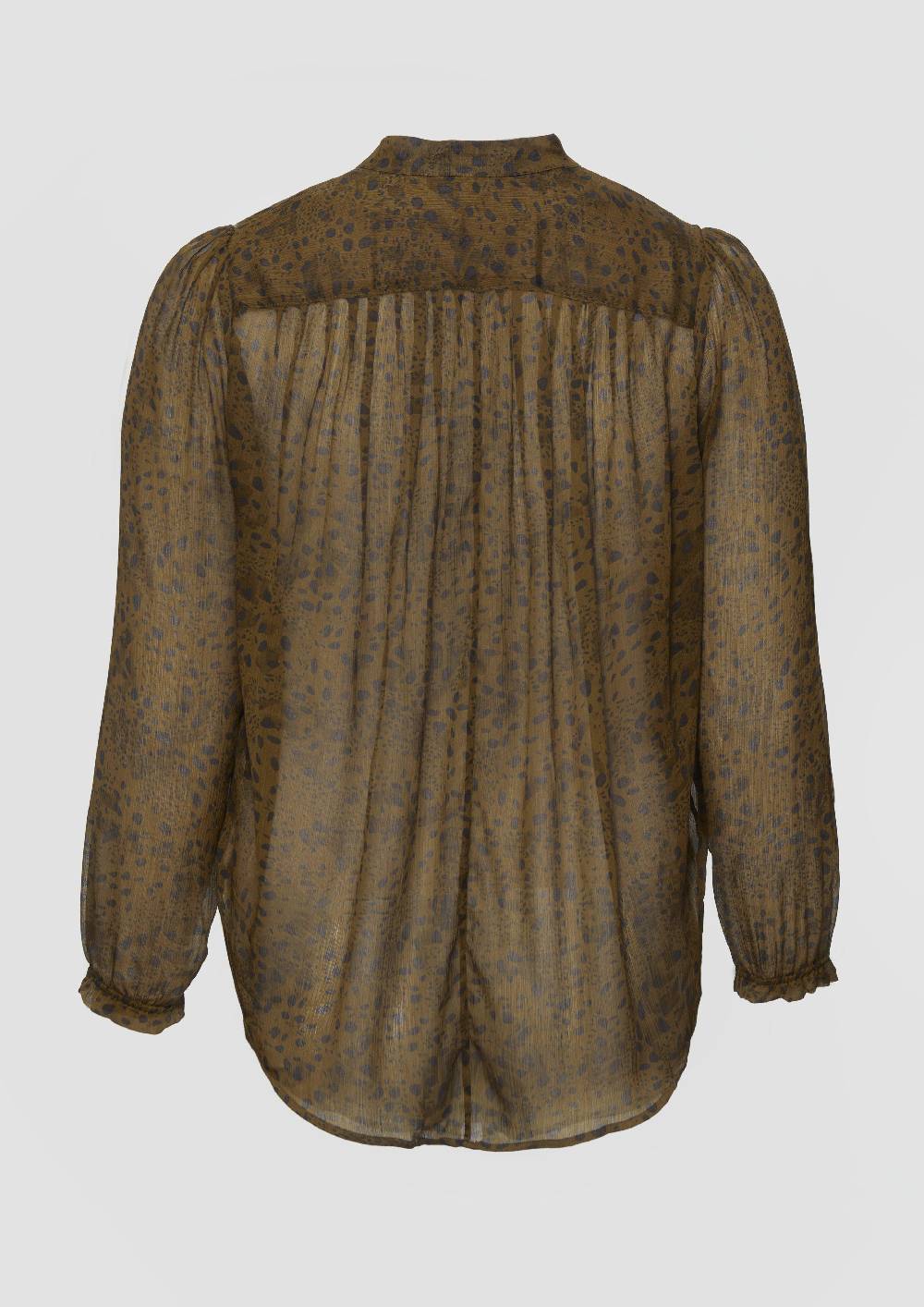s.Oliver Leicht transparente Chiffonbluse mit Puffärmeln Lagerräumung