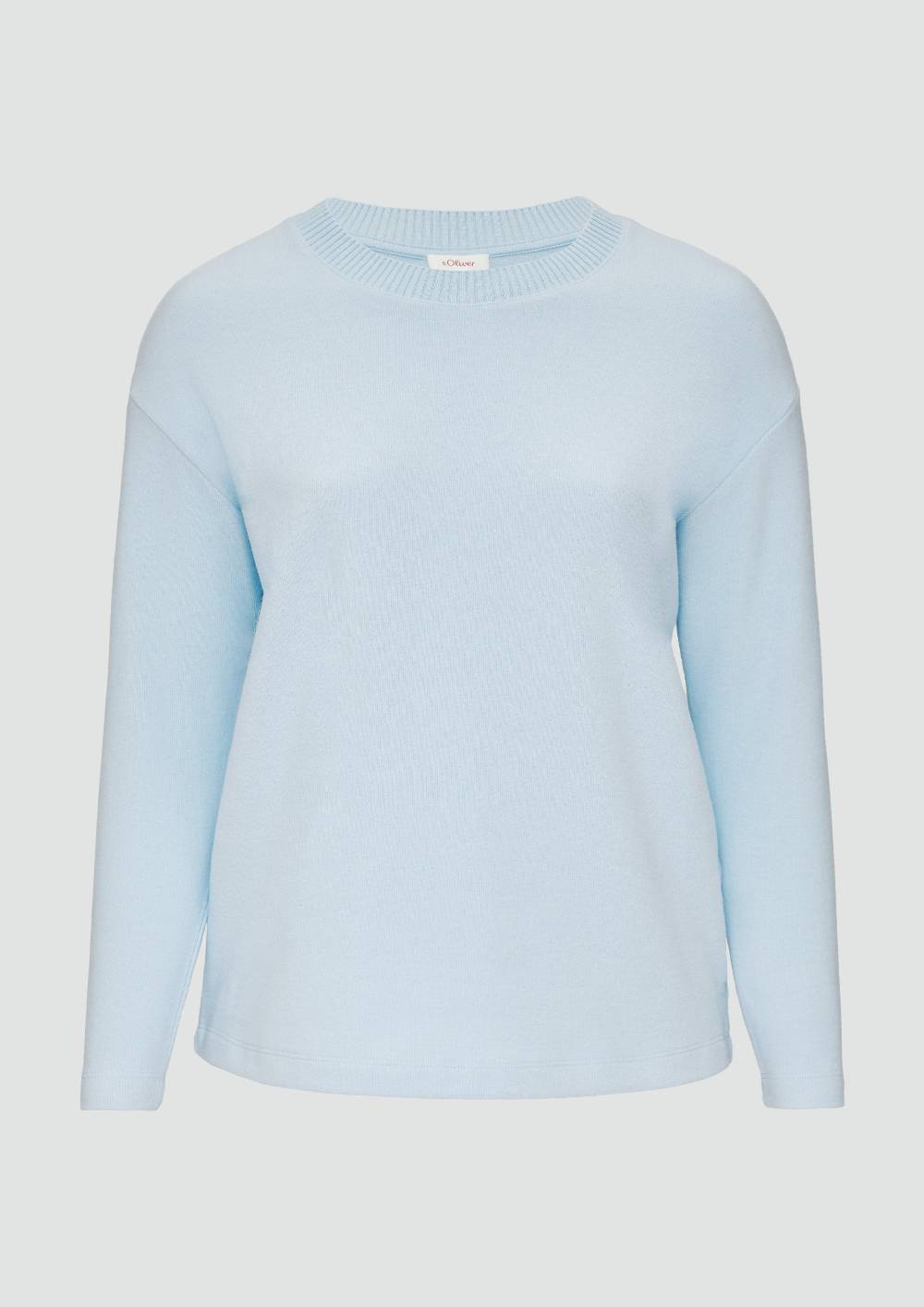 s.Oliver Weiches Sweatshirt mit überschnittenen Schultern Große Rabatte