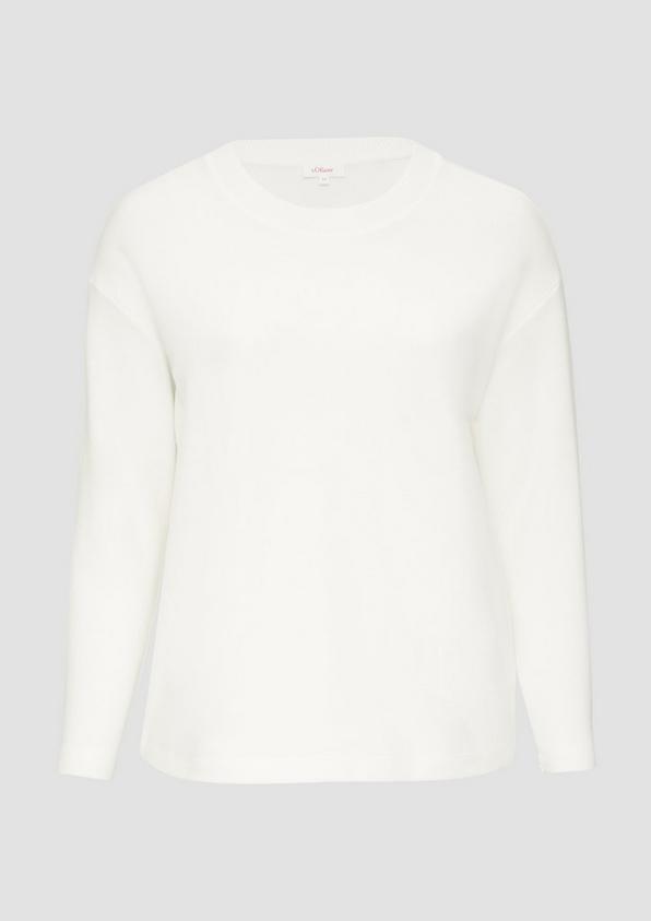 s.Oliver Weiches Sweatshirt mit überschnittenen Schultern Neuheiten