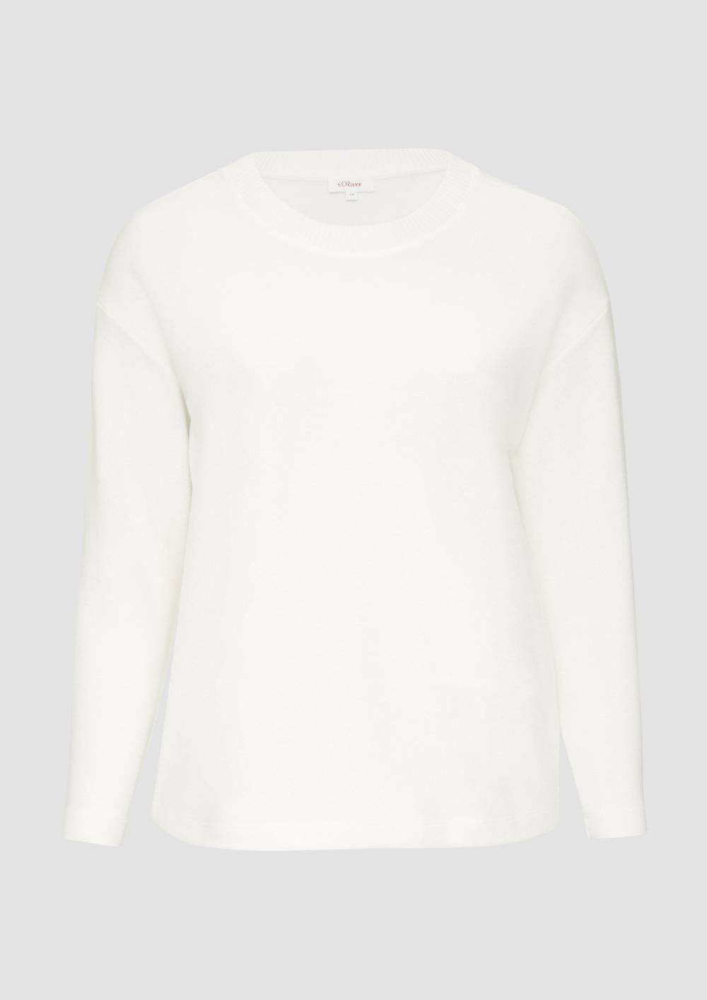 s.Oliver Weiches Sweatshirt mit überschnittenen Schultern Neuheiten