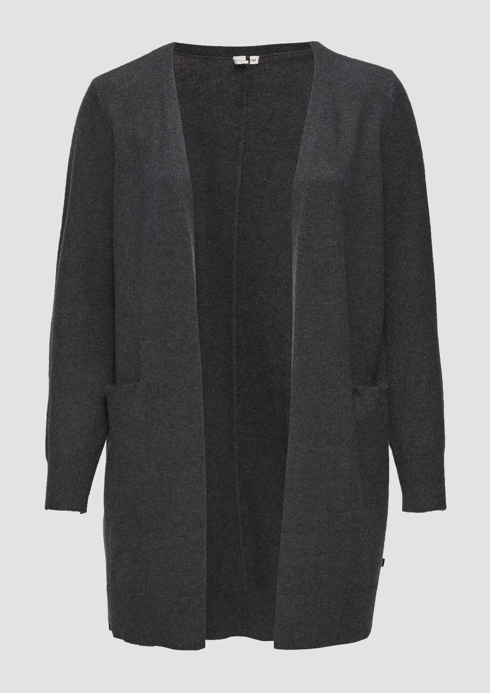 s.Oliver Lange Strickjacke aus Viskosemix Sonderangebote