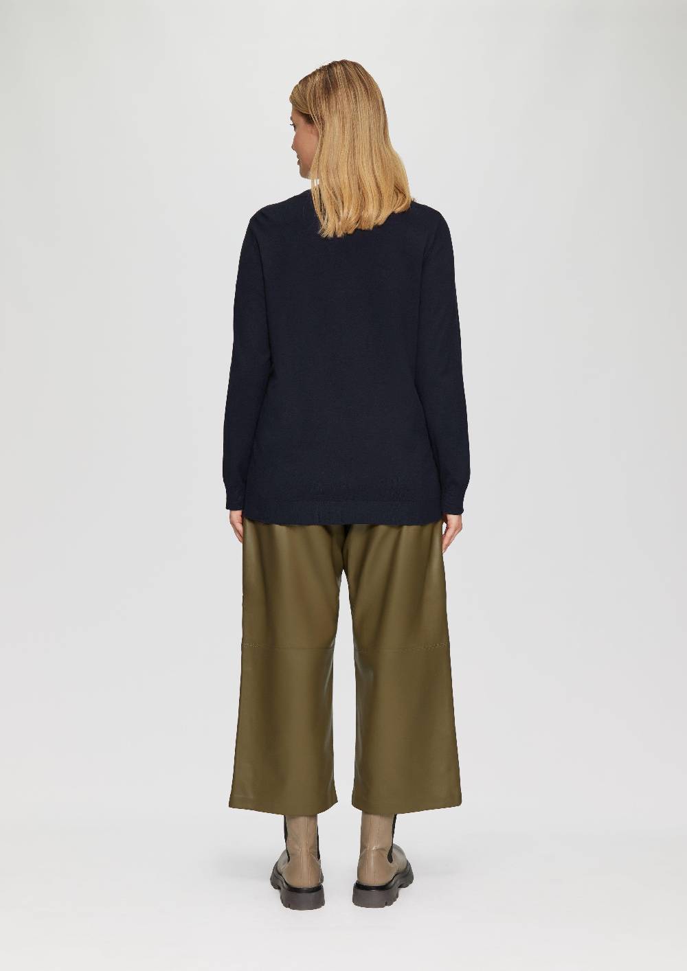s.Oliver Strickpullover mit Rundhalsausschnitt Tiefpreis