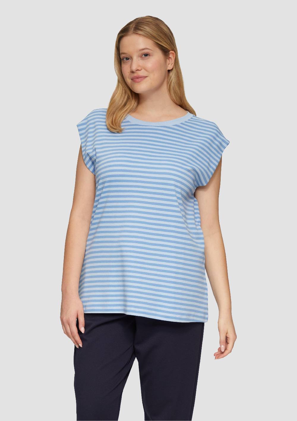 s.Oliver Gestreiftes Shirt im Relaxed Fit aus Interlock-Jersey Neueste Stile