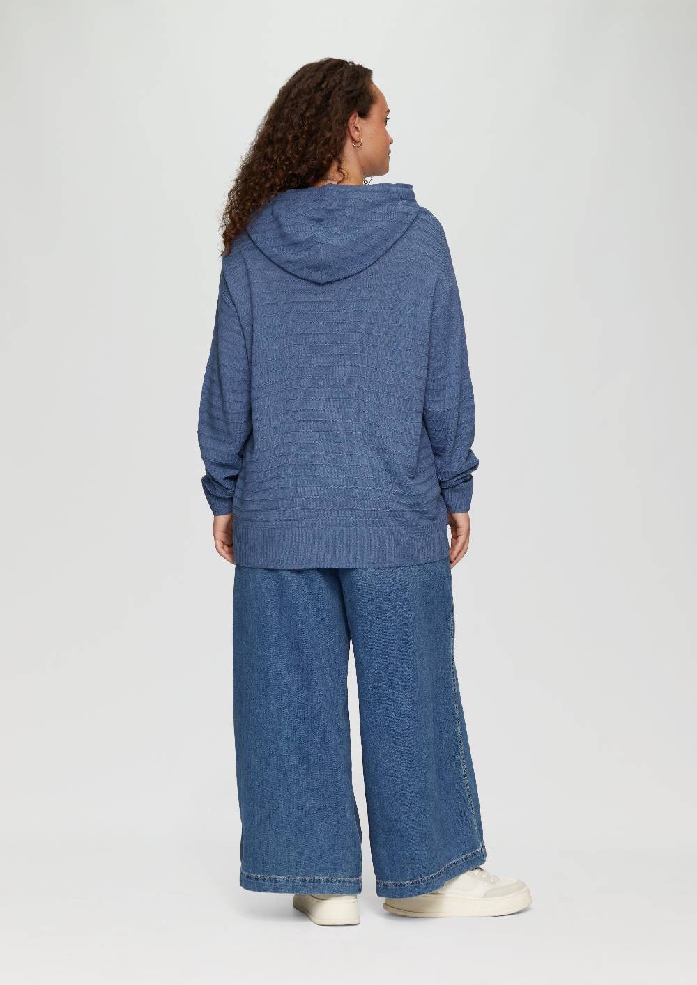 s.Oliver Strukturierter Strickpullover mit Kapuze Letzte 2 Tage