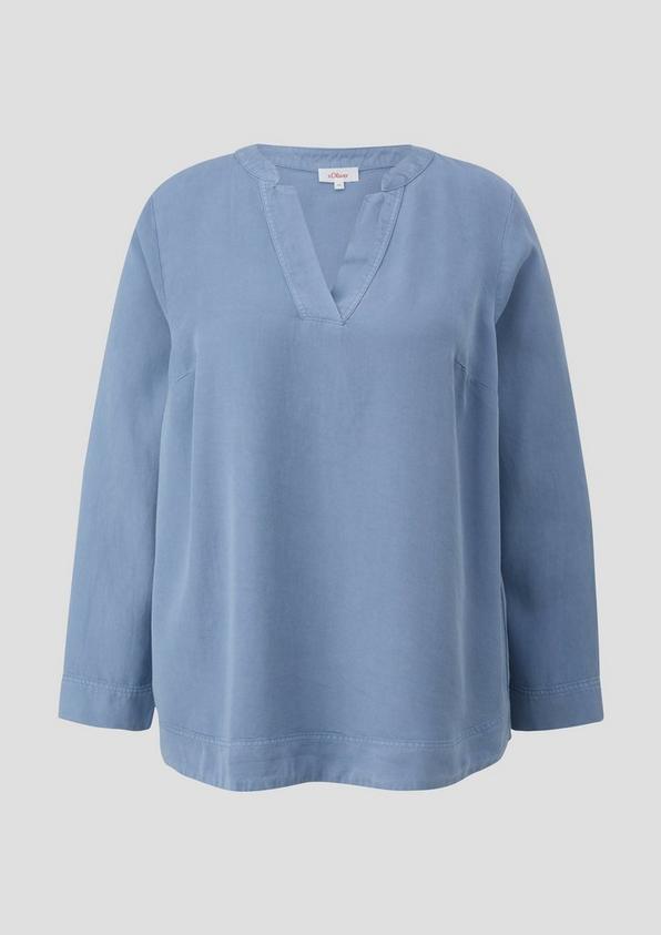 s.Oliver Lyocellbluse mit Tunika-Ausschnitt Bis zu 50% Rabatt