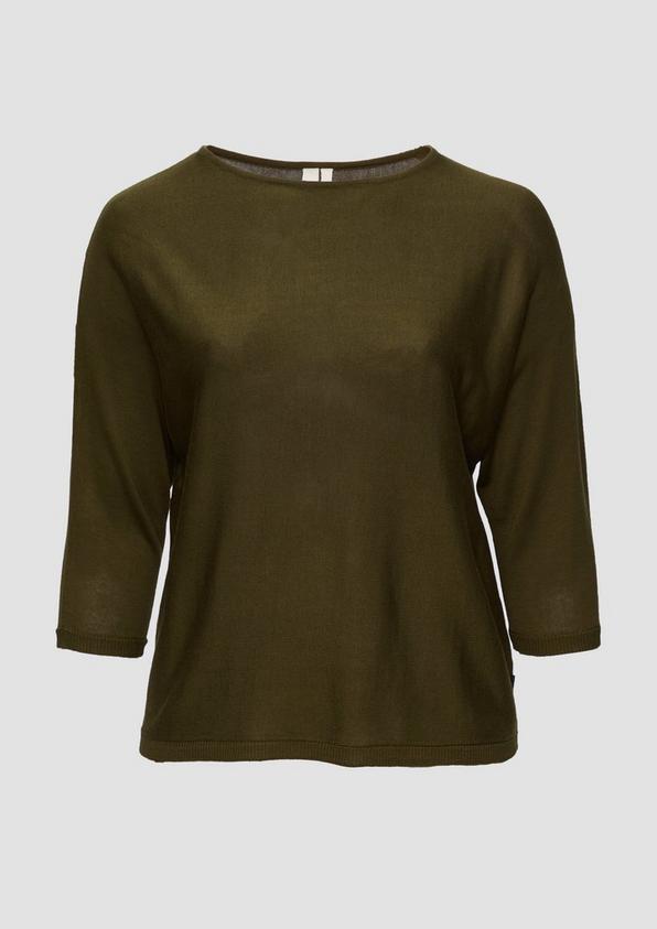 s.Oliver Strickpullover mit Fledermausarm Vierteljährliche Förderung