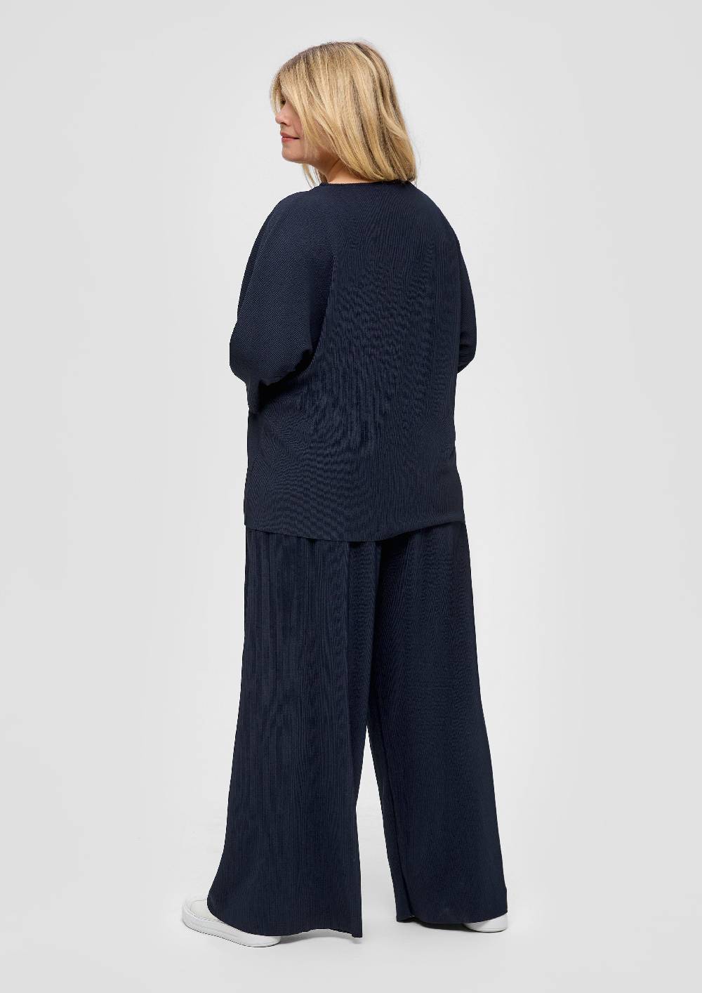 s.Oliver Weite plissierte Hose aus Jersey 50% Rabatt mit kostenlosem Versand