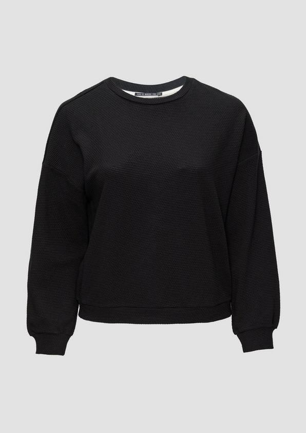 s.Oliver Loose Fit-Sweatshirt mit Struktur Black Friday Preise