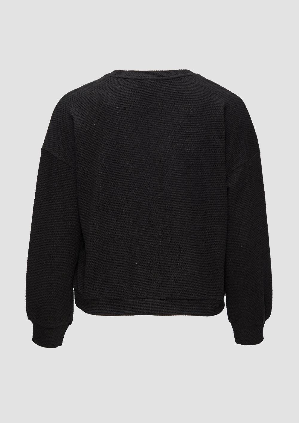 s.Oliver Loose Fit-Sweatshirt mit Struktur Black Friday Preise