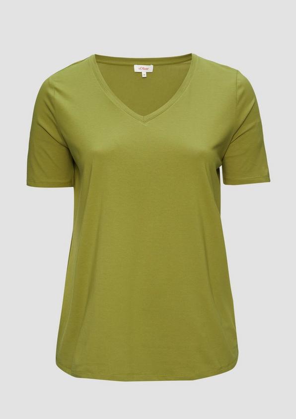 s.Oliver T-Shirt mit V-Ausschnitt zollfrei