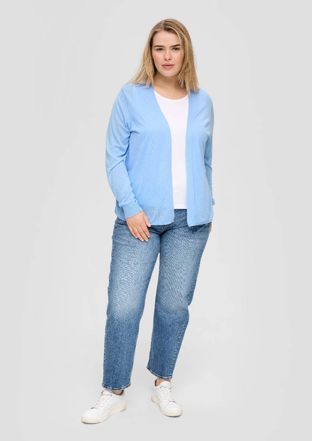 s.Oliver Strickjacke aus Viskose-Stretch mit Rippbündchen Angebote