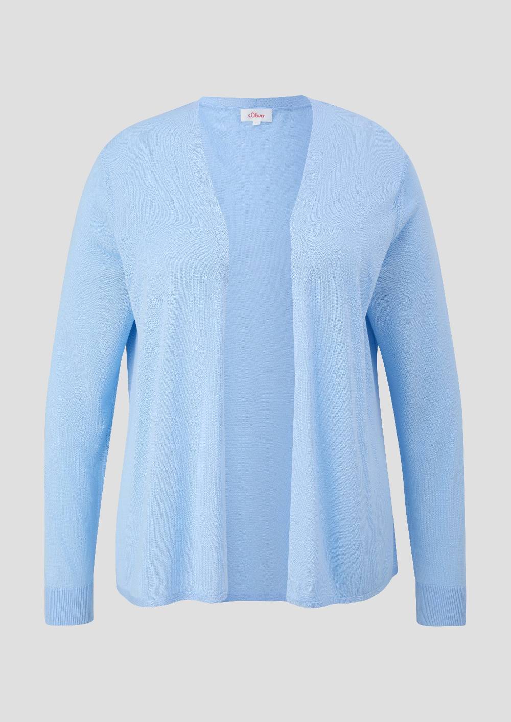 s.Oliver Strickjacke aus Viskose-Stretch mit Rippbündchen Angebote