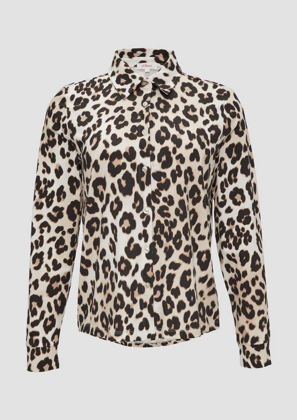 s.Oliver Hemdbluse aus Jersey Schlussverkauf