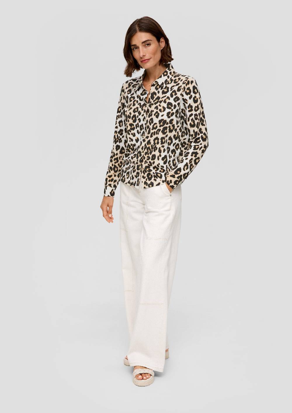 s.Oliver Hemdbluse aus Jersey Schlussverkauf