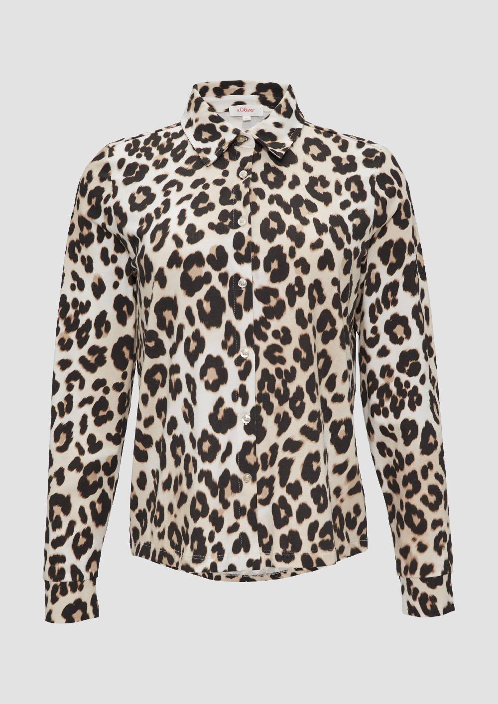s.Oliver Hemdbluse aus Jersey Schlussverkauf