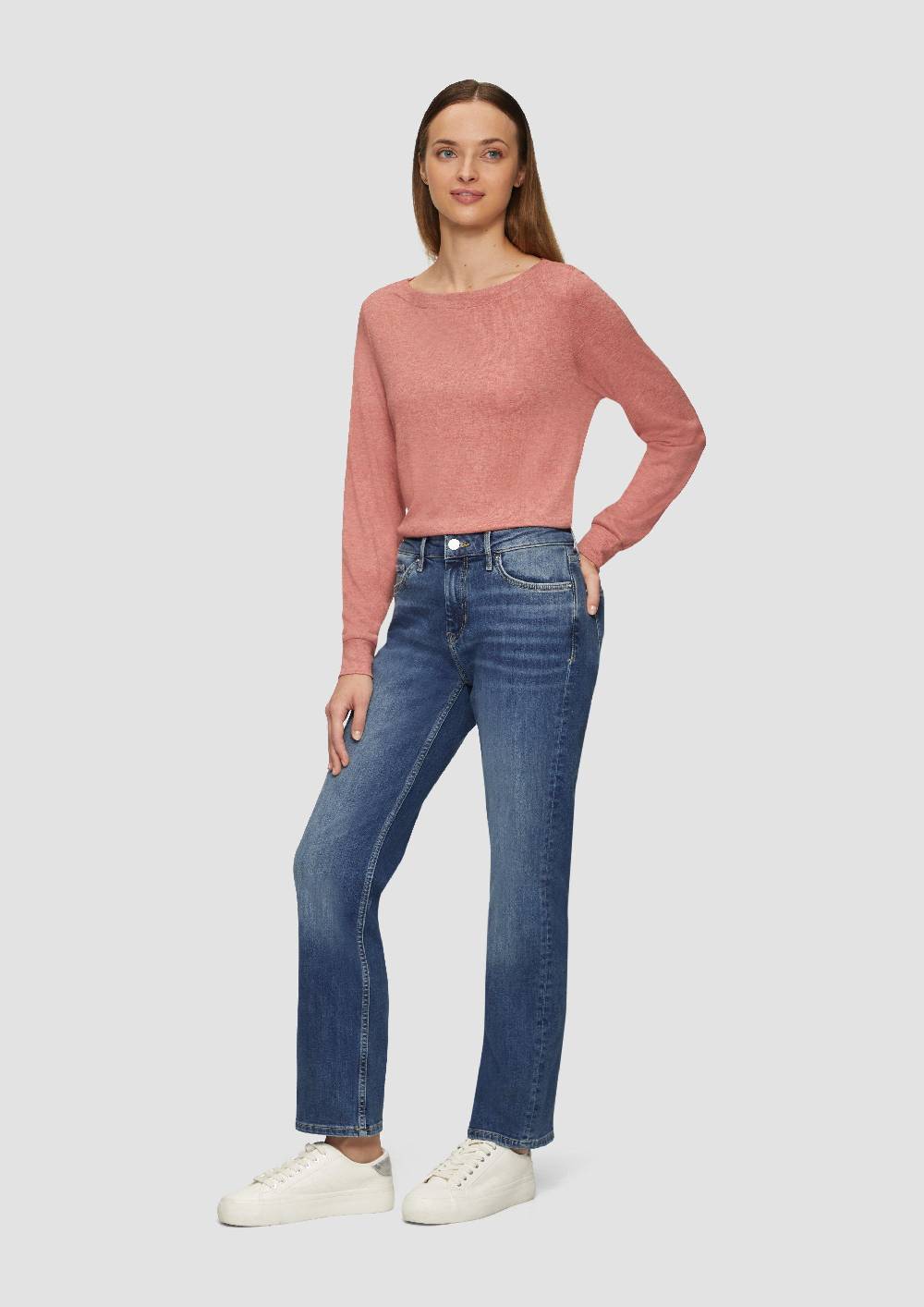 s.Oliver Jeans Karolin / Regular Fit / Mid Rise / Straight Leg Günstiger Verkauf