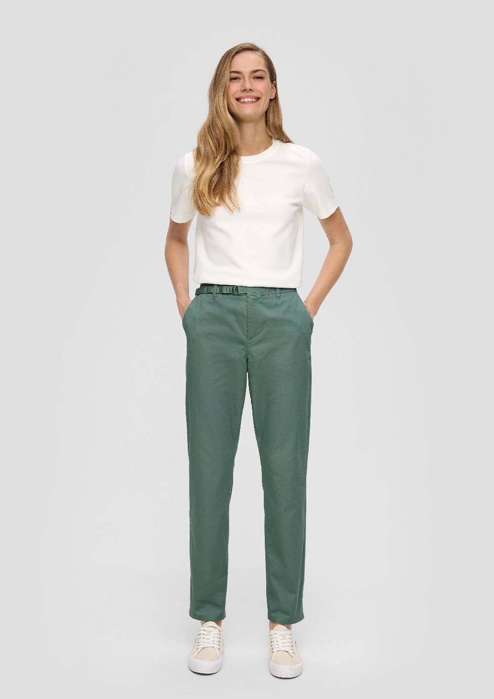 s.Oliver Chino mit Gürtel aus Baumwollstretch Blitzverkäufe