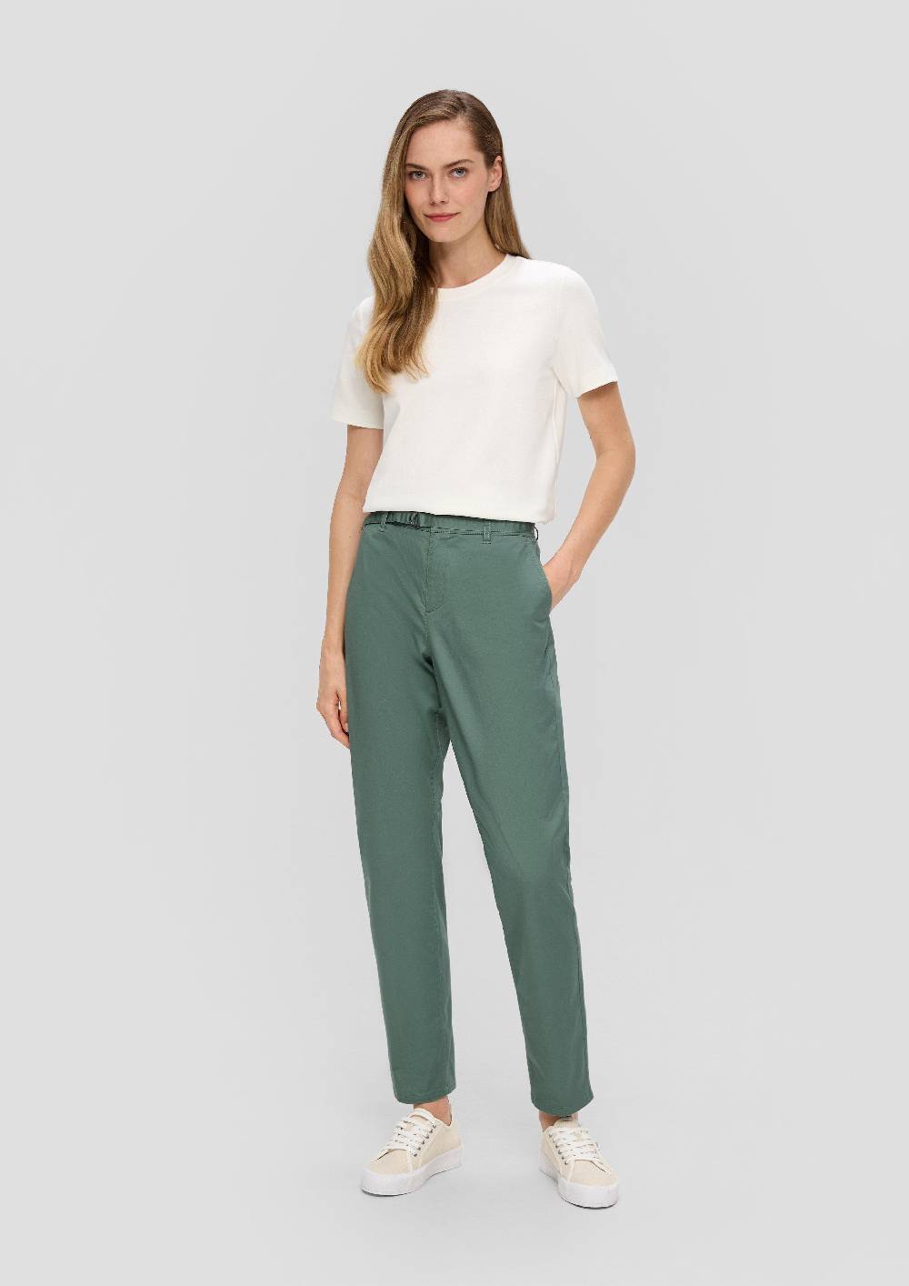 s.Oliver Chino mit Gürtel aus Baumwollstretch Blitzverkäufe