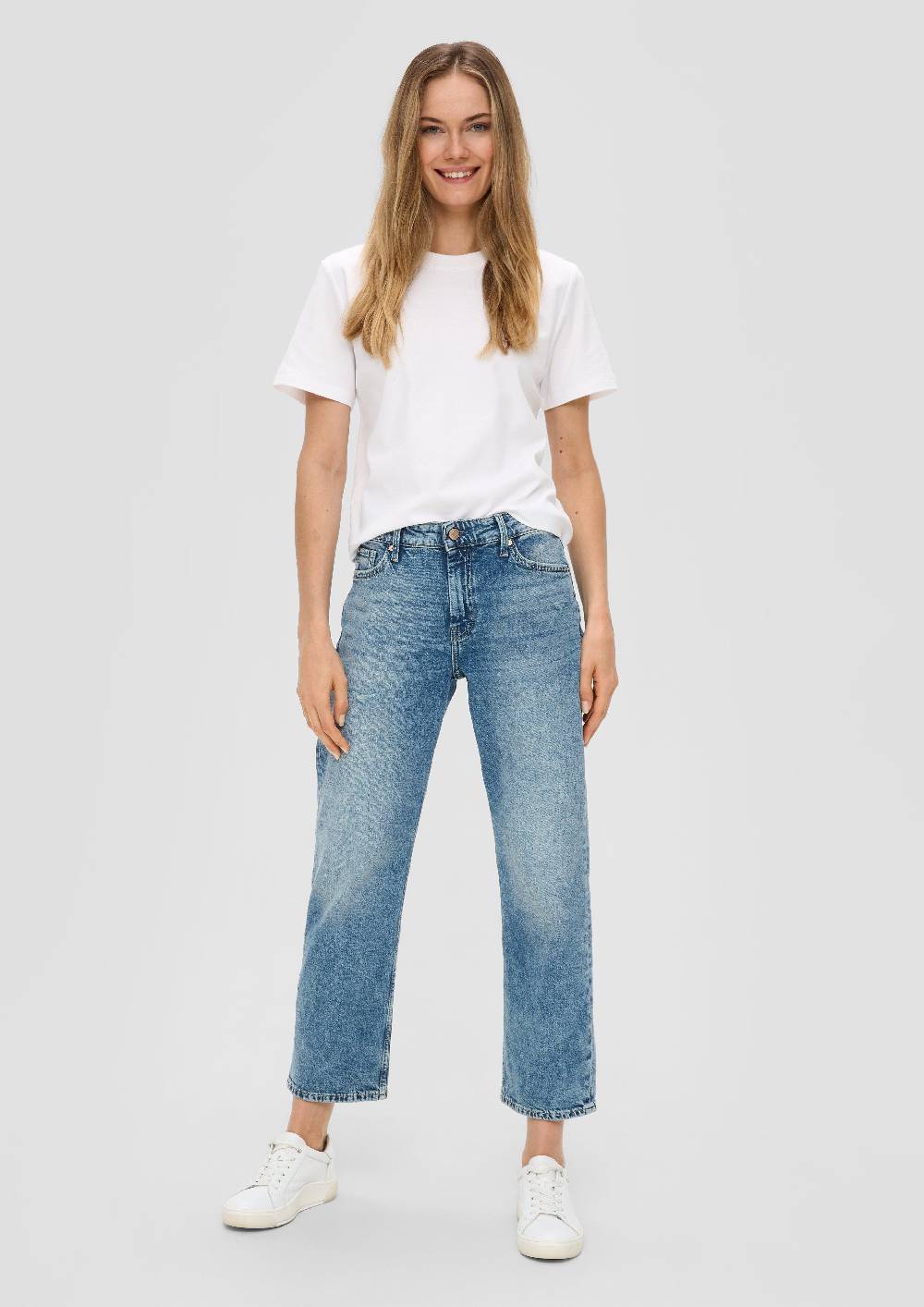 s.Oliver Jeans Karolin / Regular Fit / Mid Rise / Straight Leg Kostenloser Versand