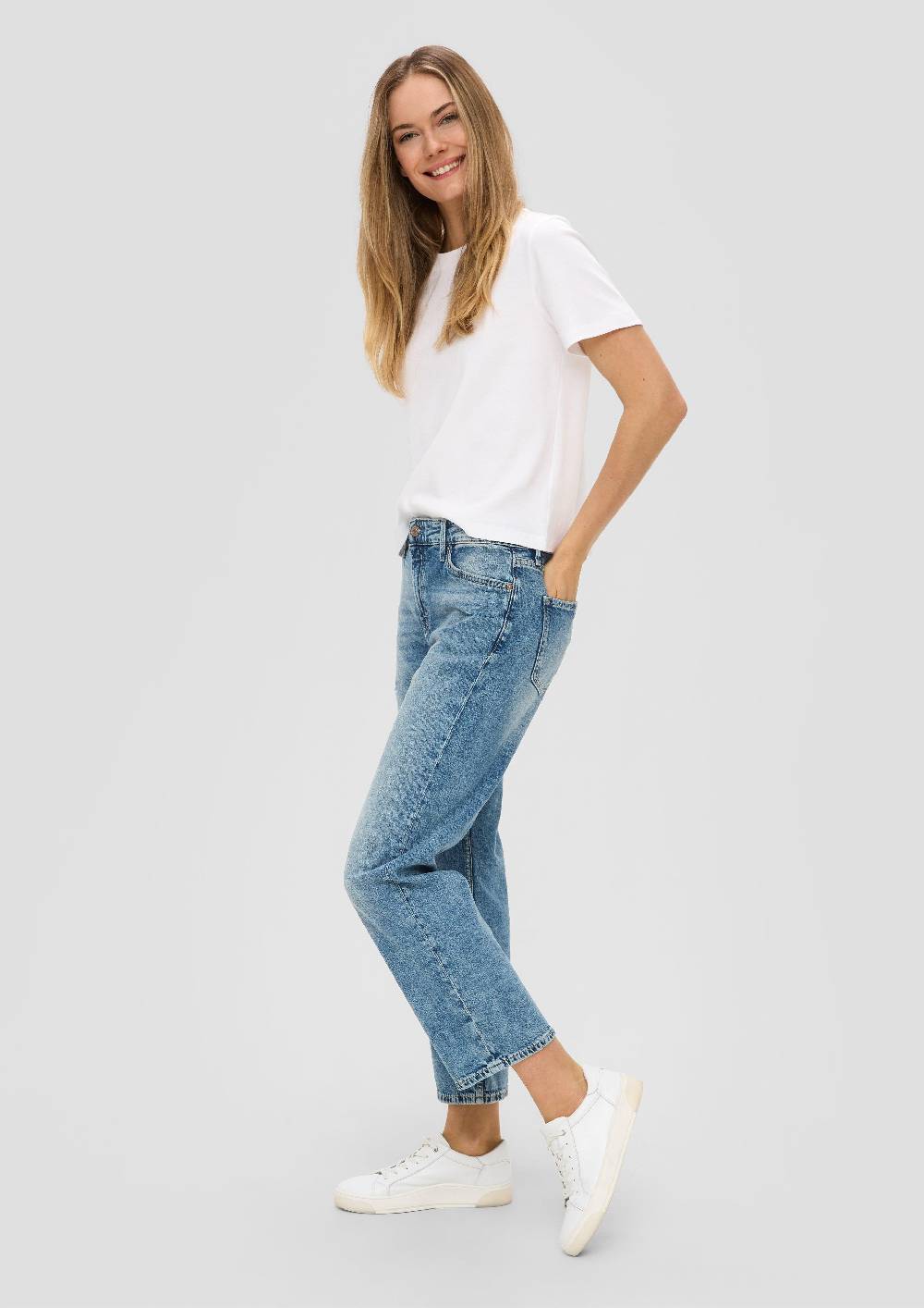 s.Oliver Jeans Karolin / Regular Fit / Mid Rise / Straight Leg Kostenloser Versand